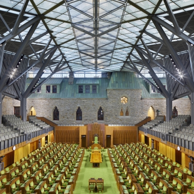 Le projet de réhabilitation de L&rsquo;Édifice de l&rsquo;Ouest du Parlement canadien remporte un Certificat de mérite de L&rsquo;IRAC
