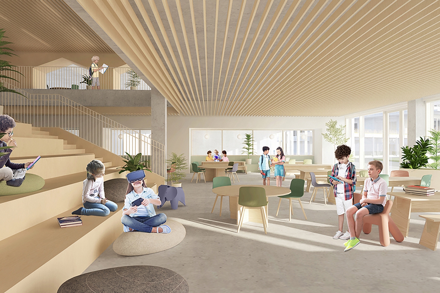 Collège Saint-Anne, nouveau pavillon préscolaire et primaire<br>2022<br>